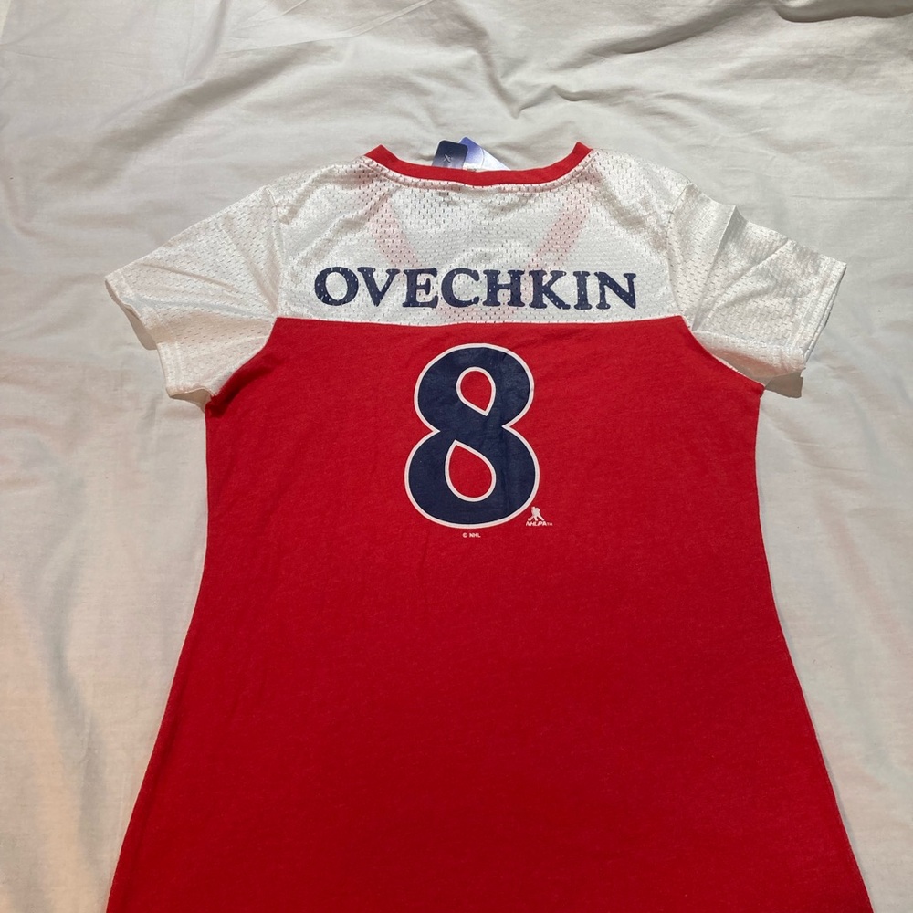 Women’s Washington Capitals Alex Ovechkin Jersey, size large, NWT! NHLPA!